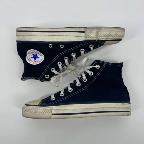 Vintage 80s Converse Chuck Taylor High Navy Blue Sneakers Size 5M/6.5W main image 4